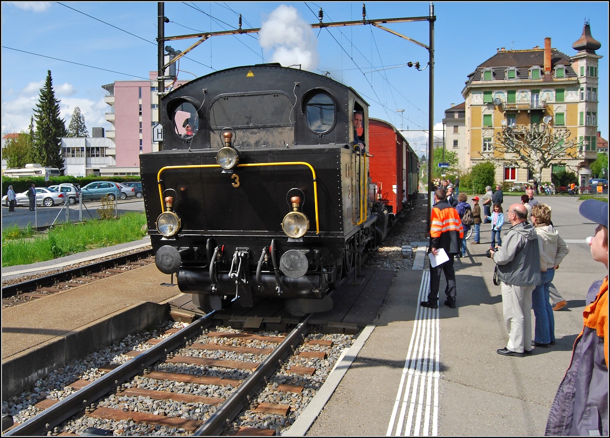 Arbon Classics. Ec 3/5 der MThB kommt gerade in Arbon an. Mai 2008.