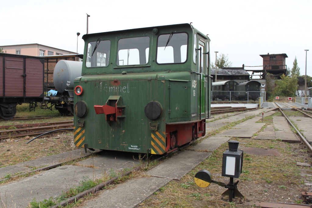 ASF 16 aus dem Bh Seddin stand zu den Schweriner Modellbahn-Tagen drau�en zur besichtigung.01.10.2016