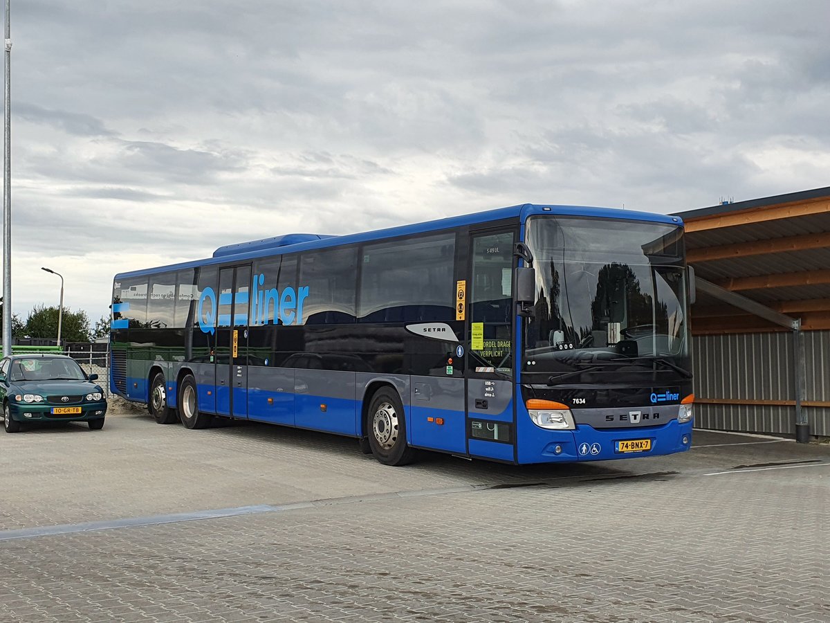 Assen . 2020-08-03 . Qbuzz . 7634 (7601-7649) . 74-BNX-7 . 2019 . Setra . S 419 UL