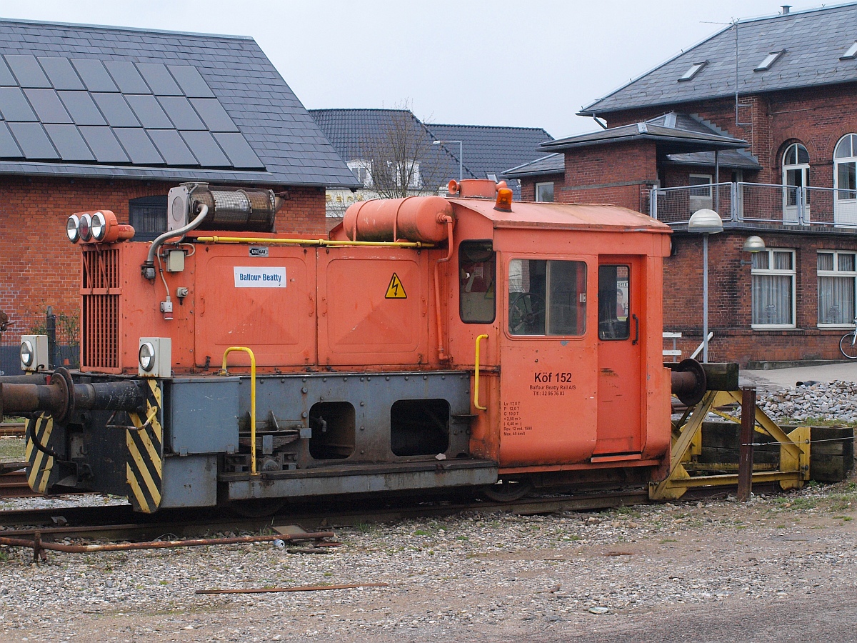 Balfour Beatty Rail AB Köf 152, ex DRB Kö 4100 (BMAG 10191/1934), ex DB 322 152. Odder st 30.04.2010