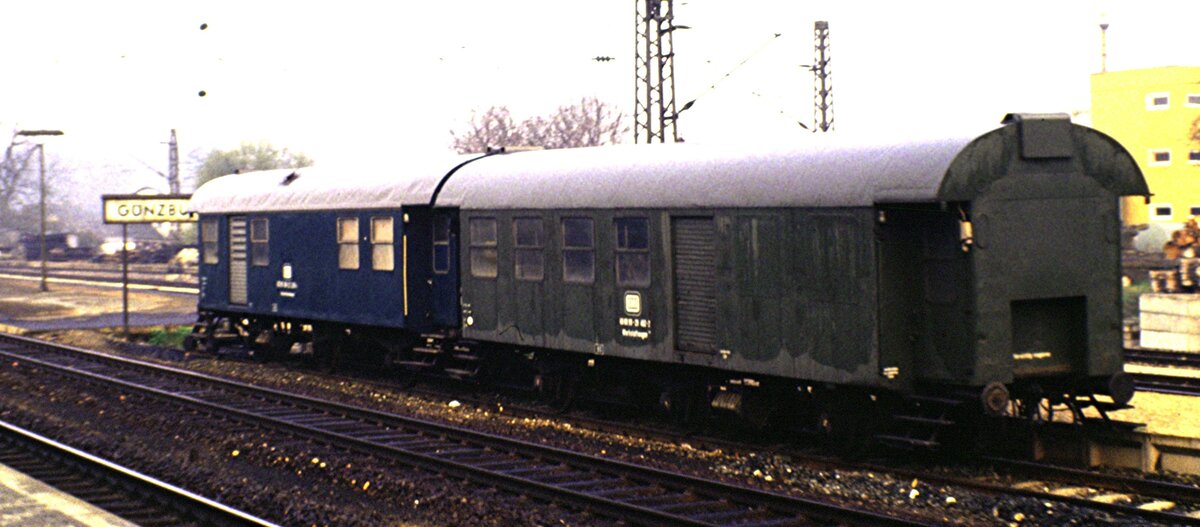 Bauzugwagen in Gnzburg ca.1991.
