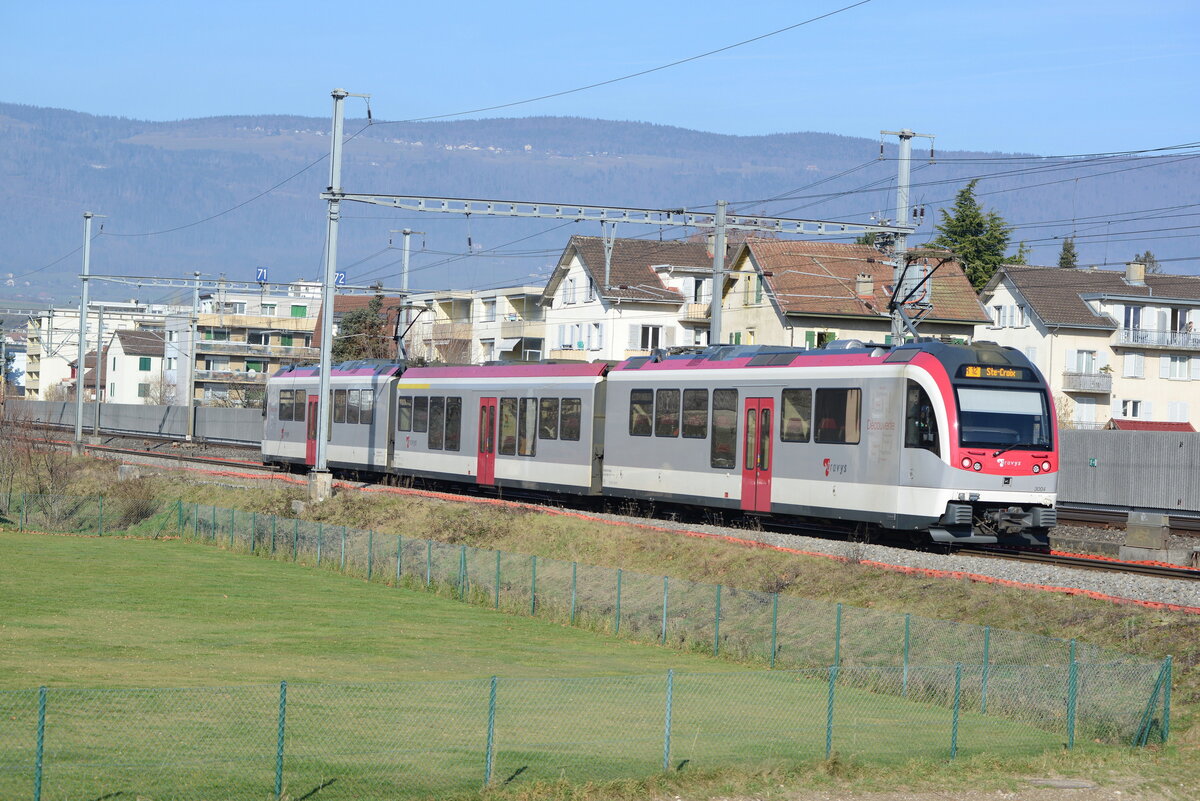 Be 4/4 3005 à Yverdon William Barbey