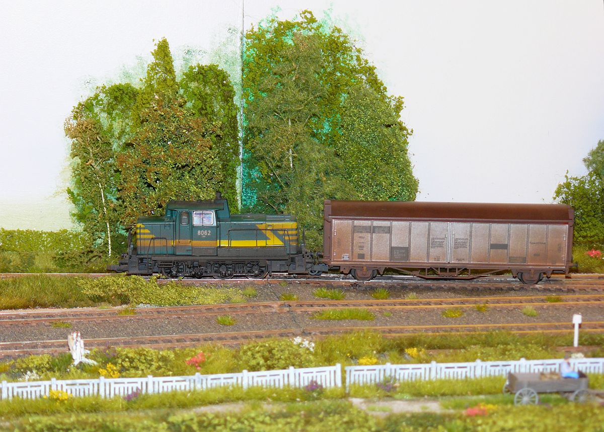 Belgischer Modellbahn  Bellegem  in H0. Nederlandse Modelspoordagen Rijswijk, Niederlande 11-01-2014. 

Modelspoorbaan  Bellegem  in schaal H0 gesitueerd in Vlaanderen. Nederlandse Modelspoordagen Rijswijk 11-01-2014. 