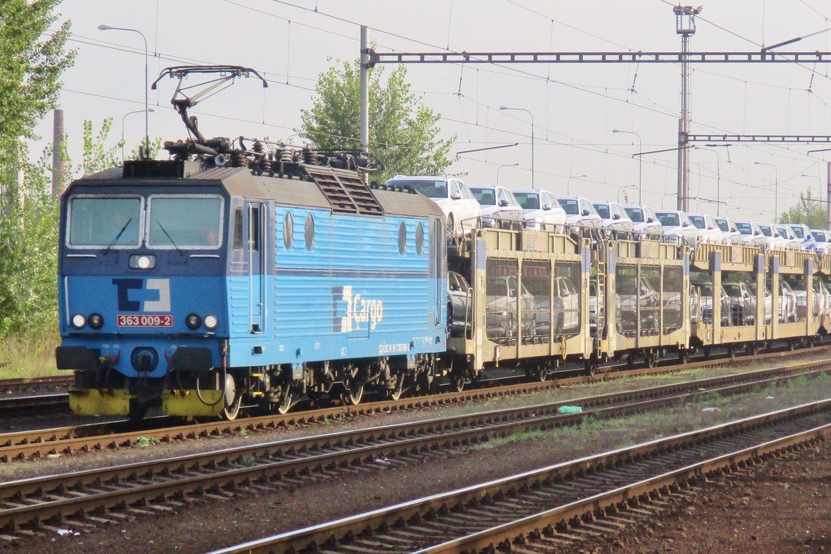 BLG-Ganzzug mit 363 009 verlässt am 13 September 2018 Ostrava-Svinov.