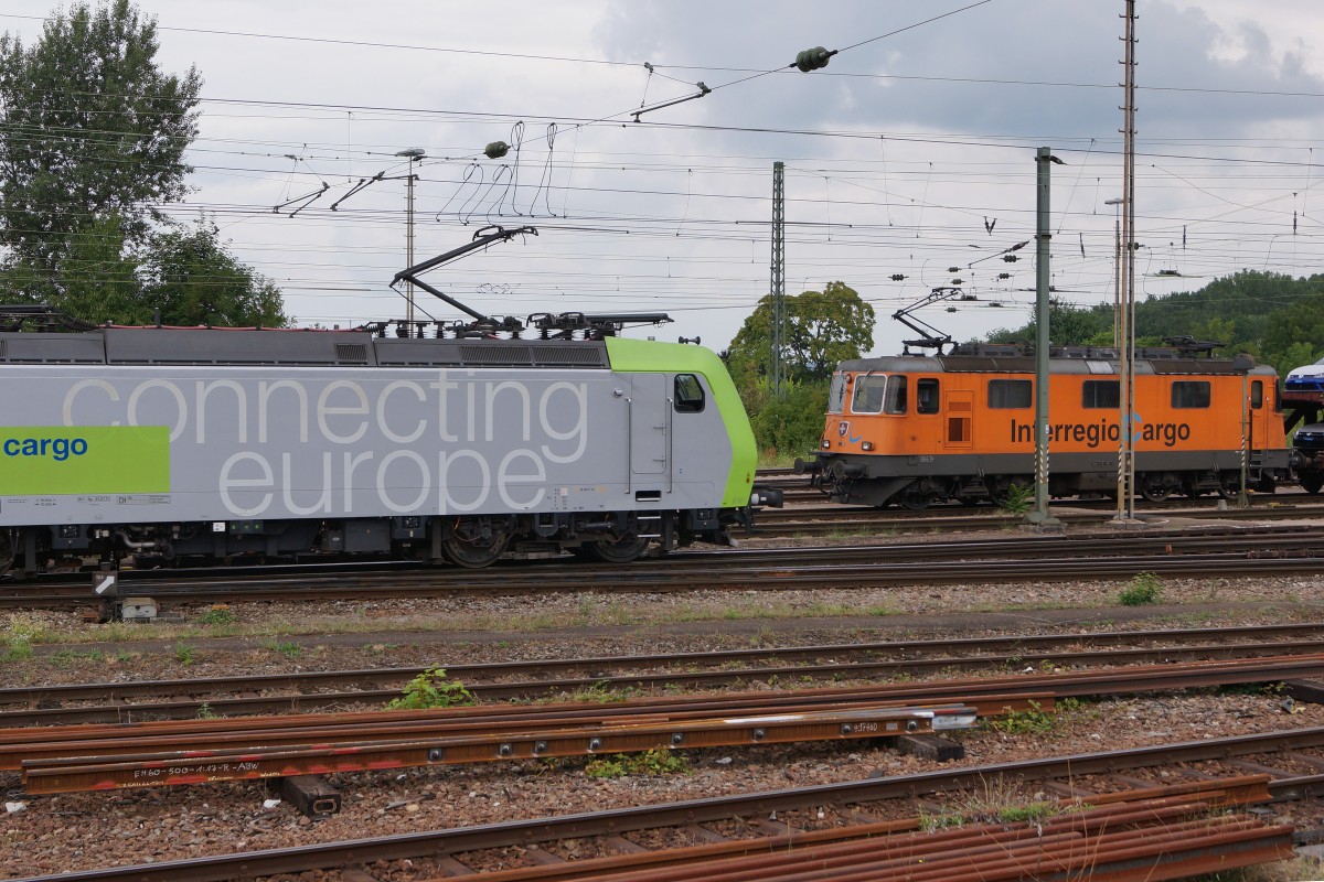 BLS/SBB: Momentaufnahme von einem CARGO-LOKTREFFEN in Weil am Rhein am 23. Juli 2015.
Foto: Walter Ruetsch