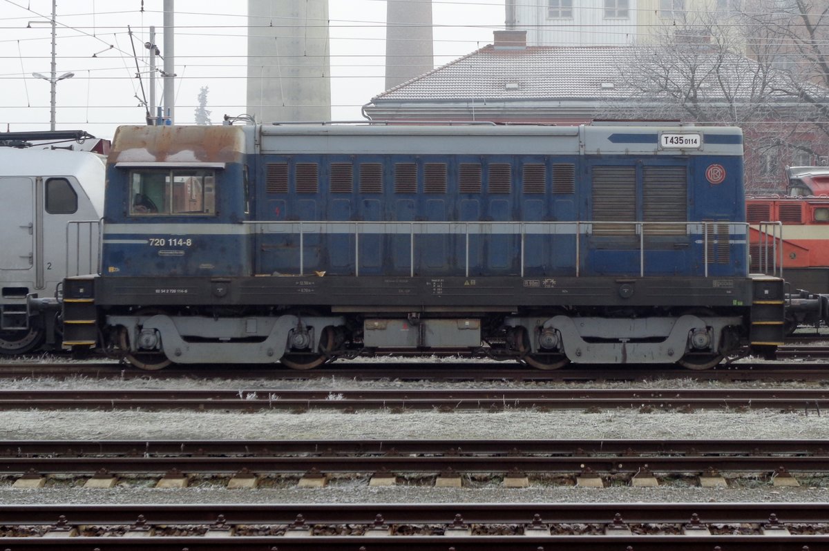 CD 720 114 steht am 31 Dezember 2016 in Breclav abgestellt.