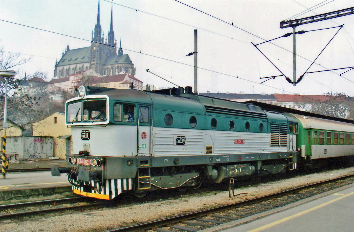 CD 754 063 steht in Brno hl.n. am 22 Mai 2008.