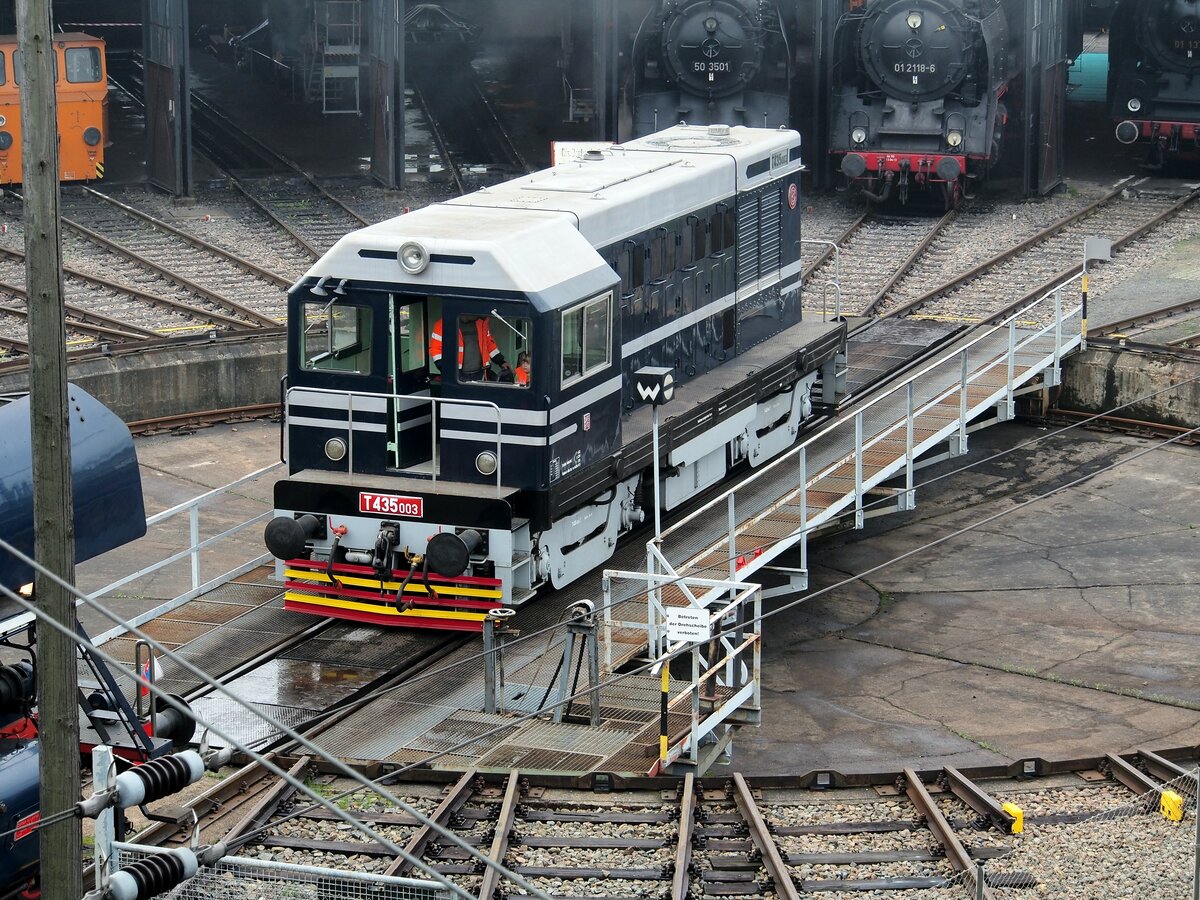 CD T 435 003 beim 8. Dampfloktreffen in Dresden am 15.04.2016.