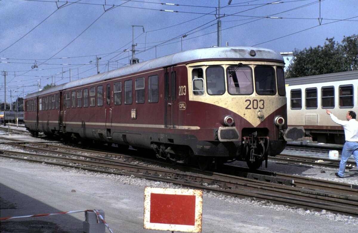 CFL Nr.203 in Luxemburg im September 1992.