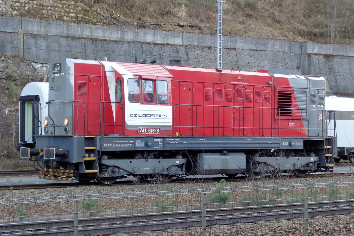CZ Logistics 741 516 steht am 6 April 2018 in Bad Schandau. 
