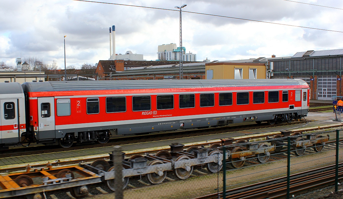 D-DB 73 80 20-95 622-8 Gattung Bpmz 295.4, Mnchen-Nrnberg Express 2.Klasse, Neumnster 24.02.2016