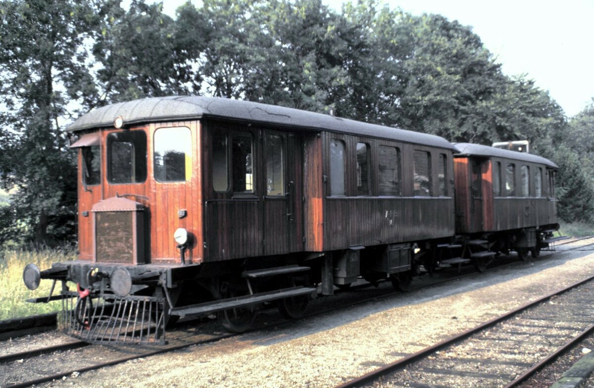 Dnemark M 12 der Museumsbahn Hensted-Mariager am 14.08.1985.