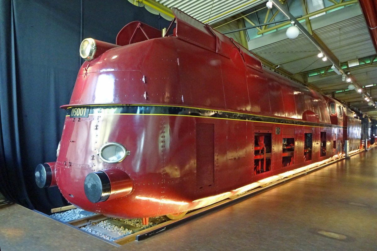 Dampfross 05 001 steht am 19 September 2019 ins DB-Museum in Nürnberg.