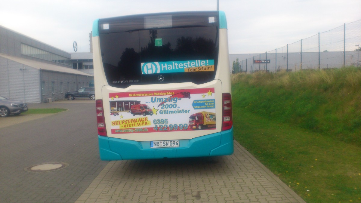 ....das Heck von NB SW 594 beim Mercedes 