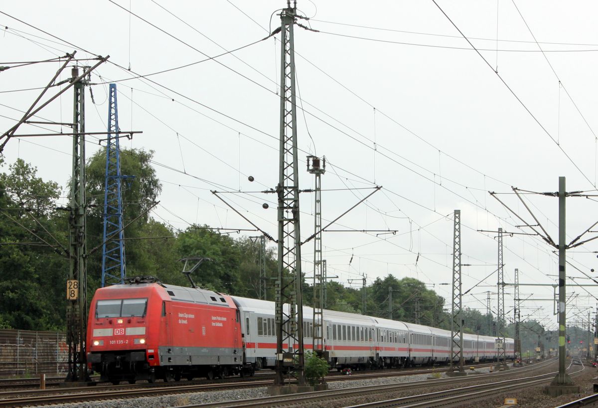 DB 101 135-2 mit IC 208 aus Basel und dem Matze...HH-Harburg 06.07.2019