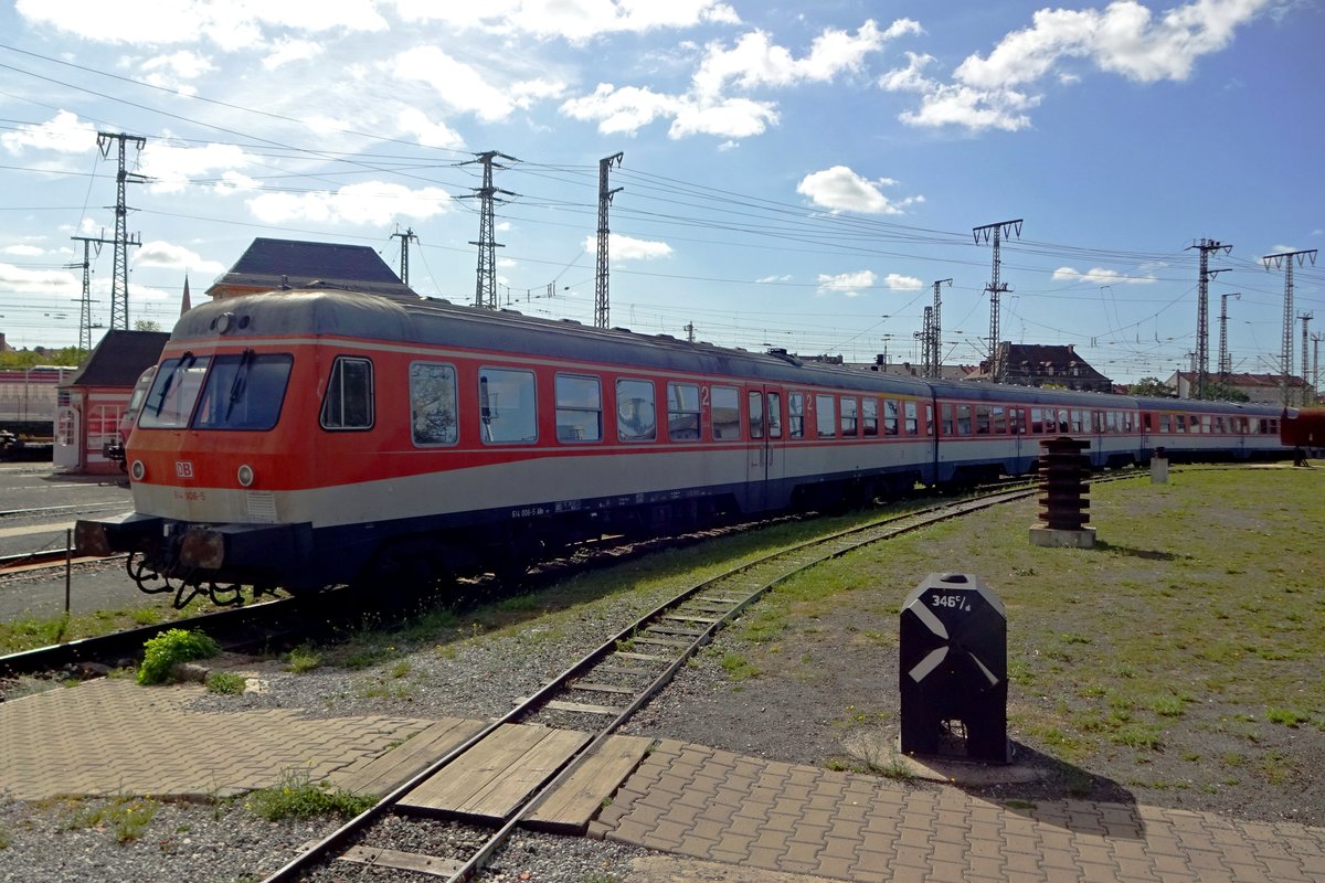 DB 614 006 steht am 16 September 2019 ins DB Museum in Nürnberg.