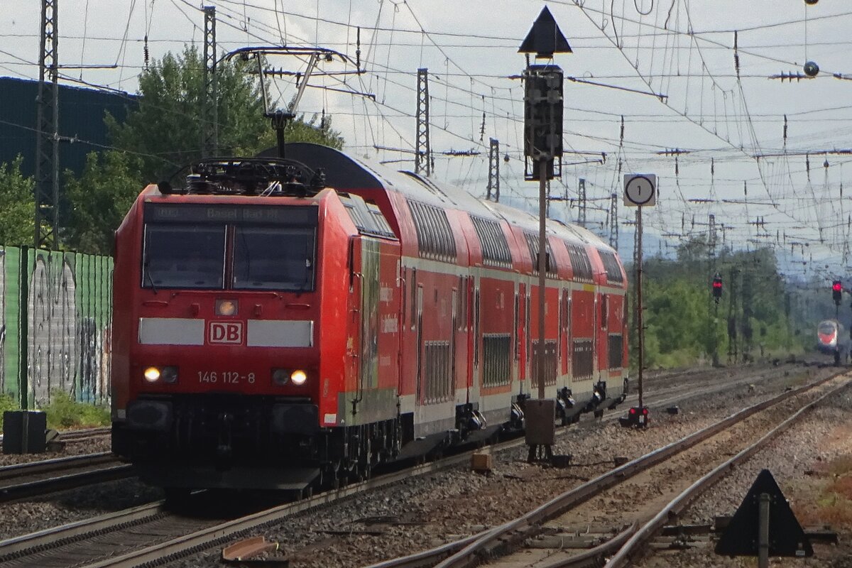 DB regio 146 112 treft am 31 Mai 2019 in Bad Krozingen ein.
