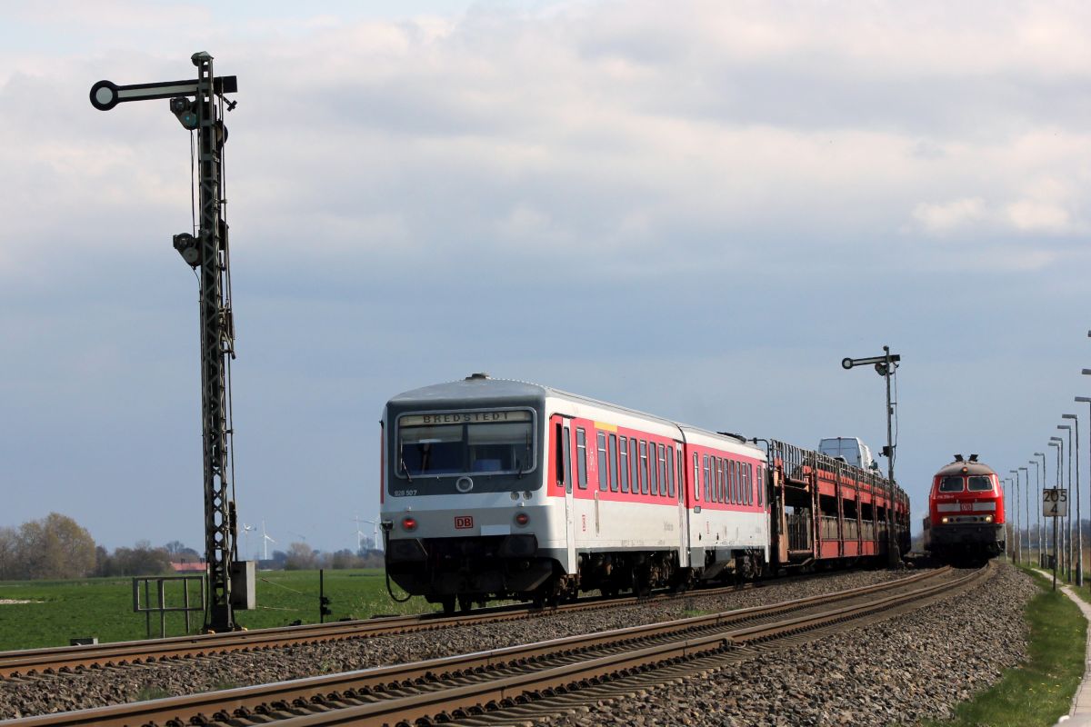 DB SSP 628/928 507  List  Lehnshallig 13.04.2019