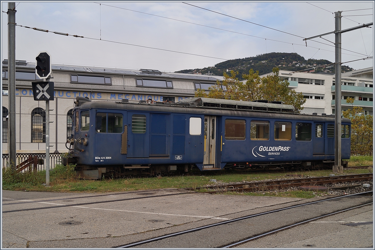 Der MOB BDe 4/4 3004 hat seinen Dienst getan, unter anderem die Beförderung der erfolgreichen Panoramic-Züge in der Anfangszeit, und wurde nun in Vevey auf ein Abstellgleis verschoben.

7. Okt. 2019