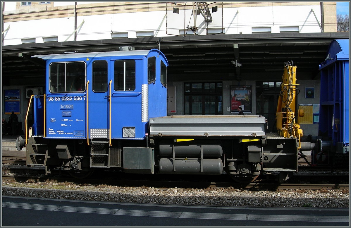 Der Tm III 9530 (UIC 98 85 0232 530-7) in Lausanne
28. März 2015