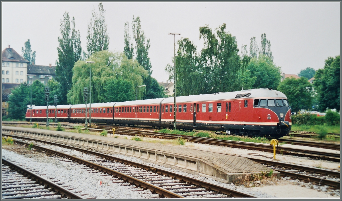 Der VT 12.5  Stuttgarter Rössle  in Lindau.
Analoges Bild fotografiert/14. Juni 1996
