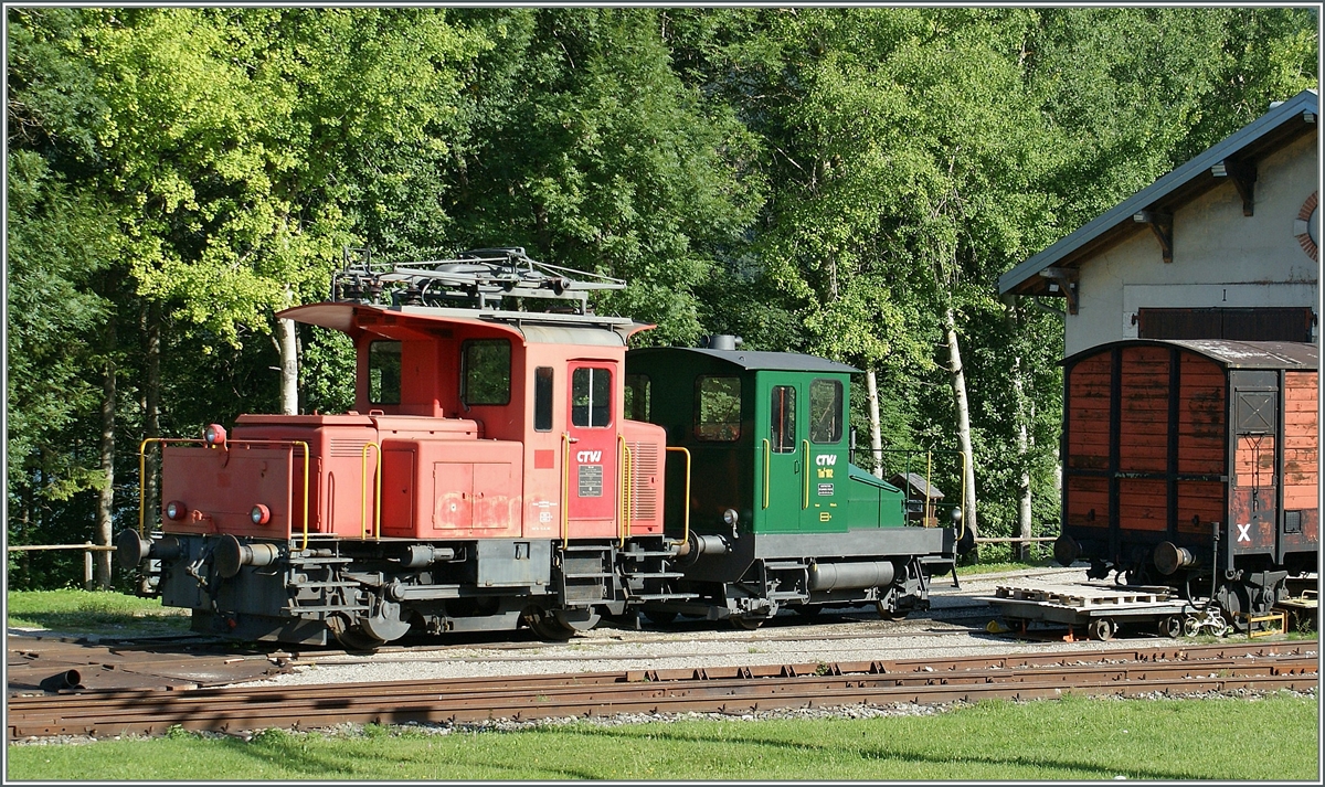 Die CTVJ Tem II (288?) und die  Spitzmaus Tm 102 in Le Pont.
5. August 2009
