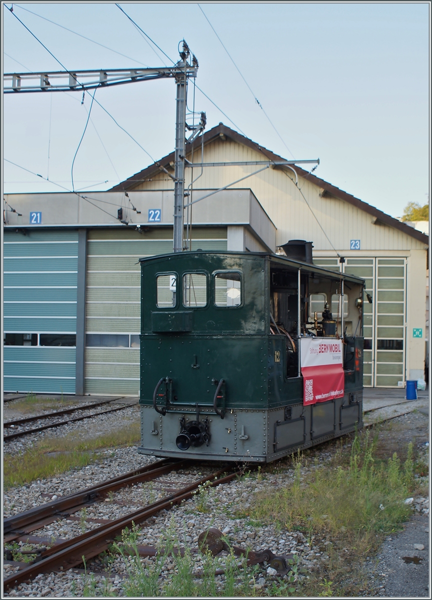 Die G 3/3 12, 1894 BTG (Eigentum der Stiftung BERNMOBIL historique) ist in Vevey angekommen. Das Berner Dampftram stellte einen Hhepunkt im September Event  Es war einmal - Gleise in der Stadt  dar. 

2. September 2021