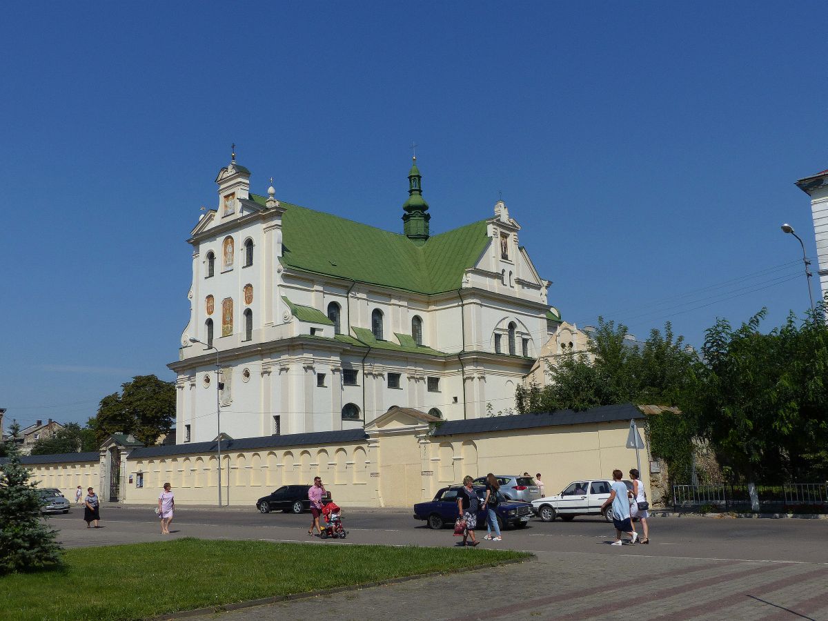 Dominikaner Kloster Lvivska Strasse Zhovkva 21-08-2019.

Dominicanen klooster Lvivska straat, Zhovkva, Oekrane 21-08-2019.