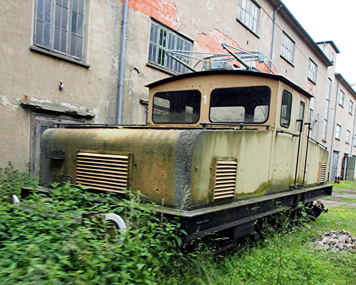 E-Lok Nr.1 Vn Trelenberg Baujahr 1922 ex Stuttgart im Straßenbahnmuseum Wehmingen am 15.06.2014.