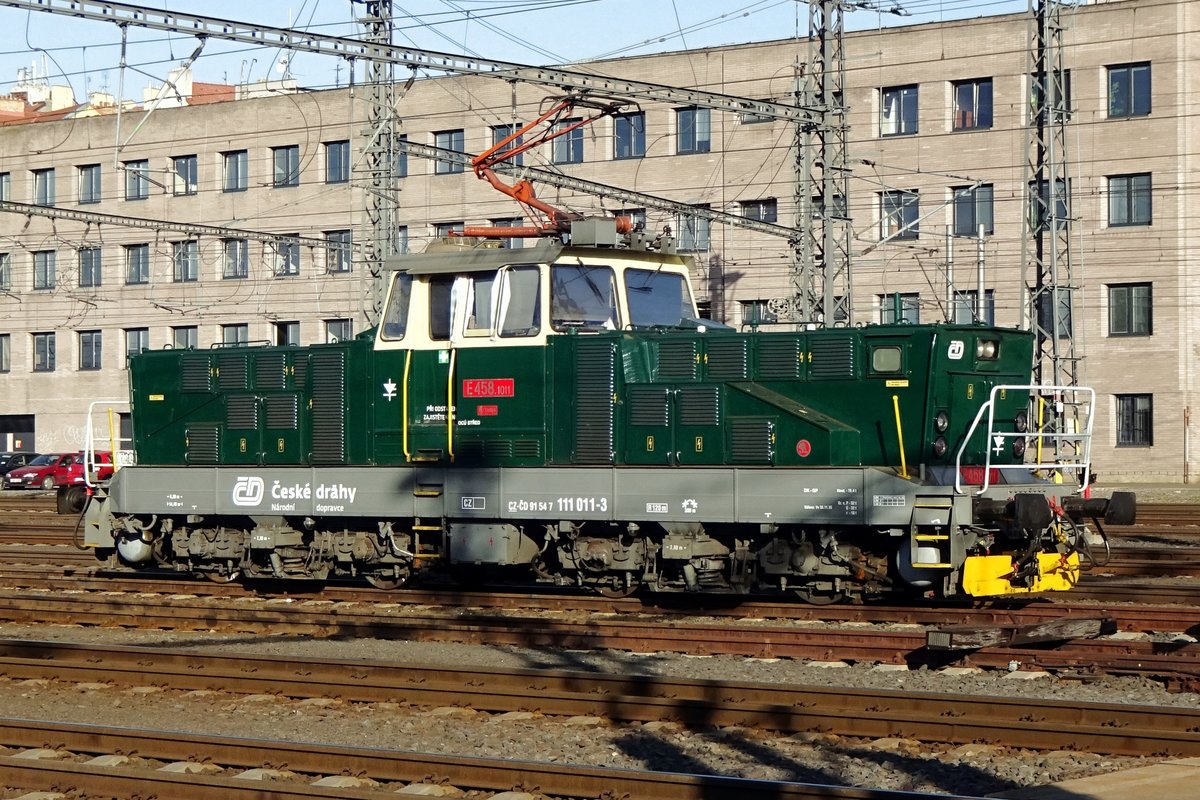 E458 1011 steht am 20 September 2020 in Praha hl.n. -sie ist CD 111 011
