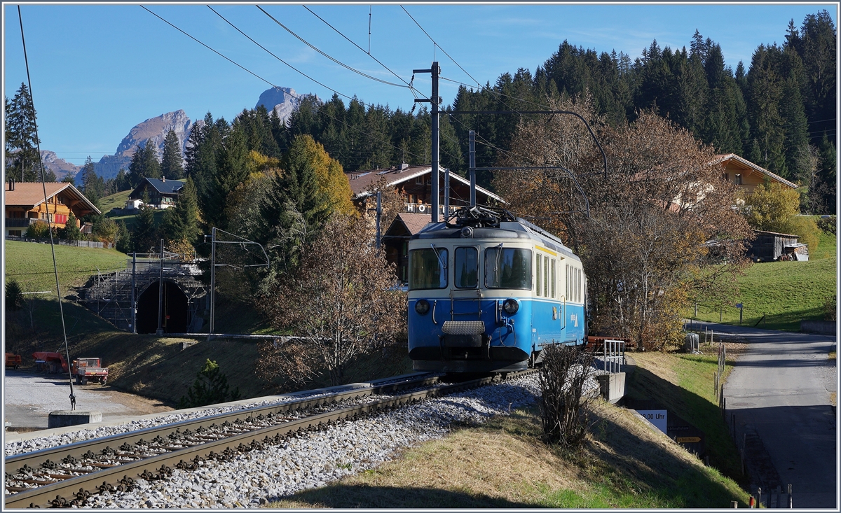 Endstation Saanenmöser! Infolge Bauarbeiten war Saanemöser ende Oktober/Anfang November 2016 für gut zwei Wochen Endstation der MOB; nach Zweisimmen und der Lenk wurde ein gut funktionierender Busersatzverkehr angeboten.
29. Okt. 2016
