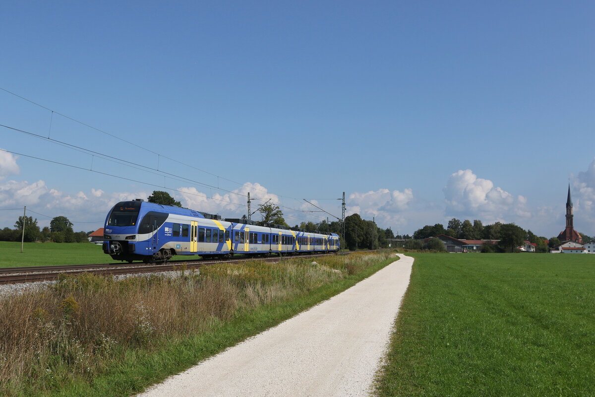 ET 319 am 26. September 2021 bei bersee am Chiemsee.