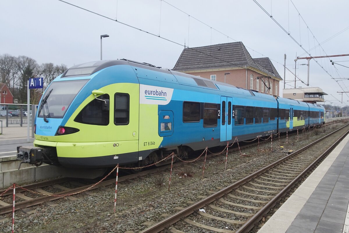 ET8-04 steht am 20 Februar 2023 in Bad Bentheim.