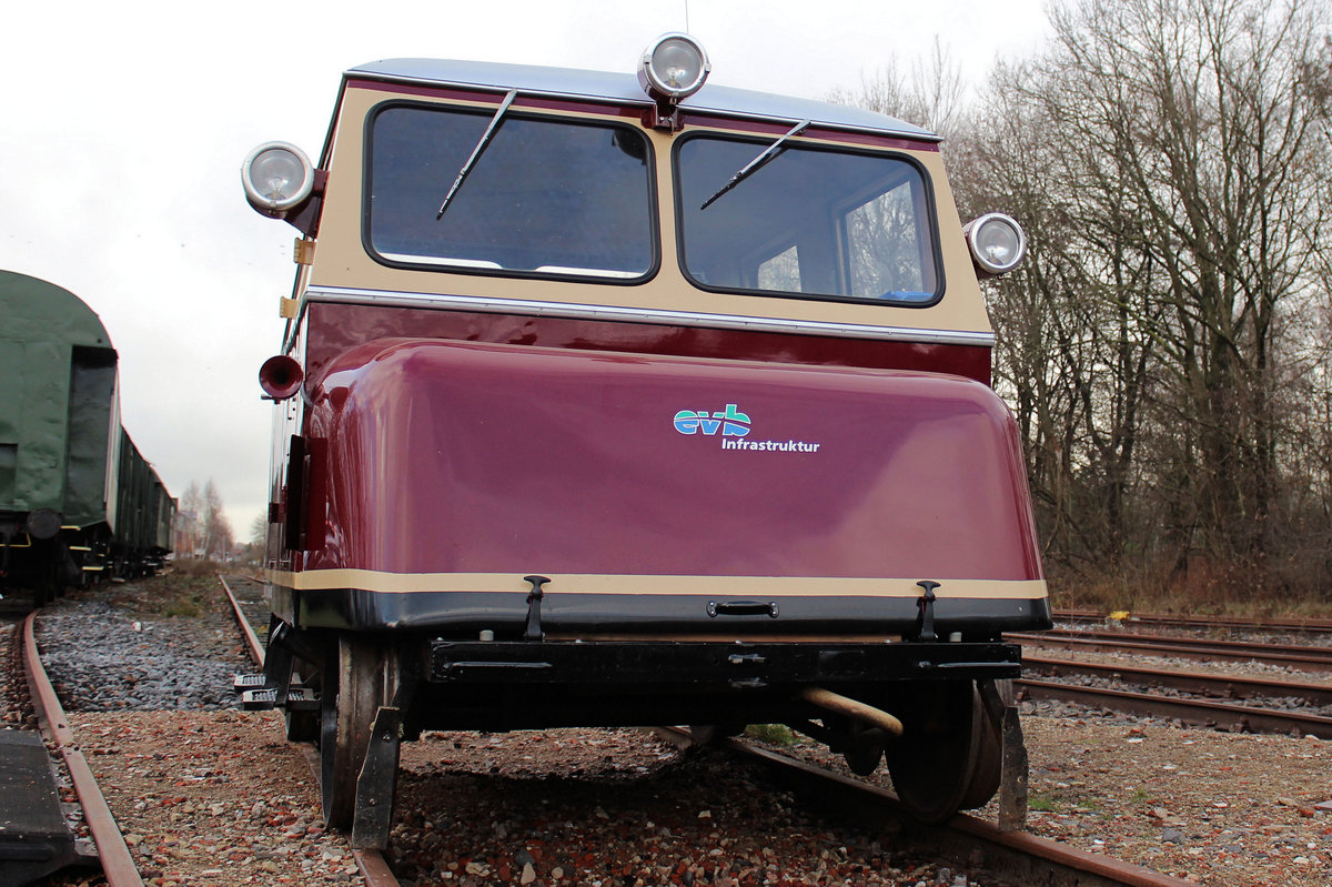 evb 591 - WZTE Draisine am 09.12.2018 in Zeven - Süd.