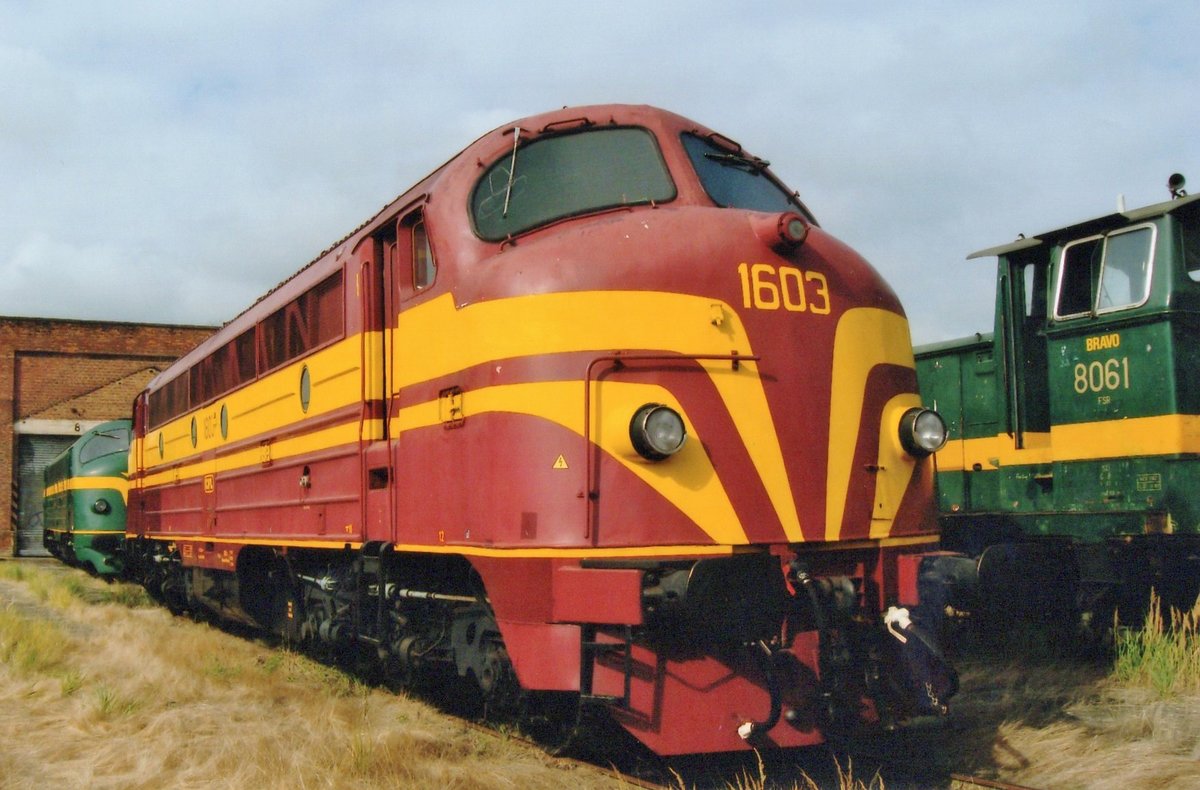 Ex-CFL 1603 steht am 12 September 2009 bei der PFT-TSP in Saint-Ghislain.