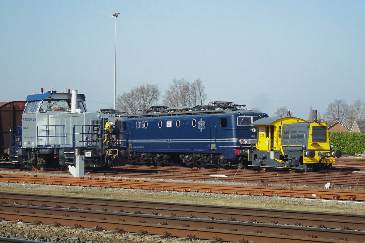Ex-NS 231 rangiert am 5 März 2022 in Blerick.