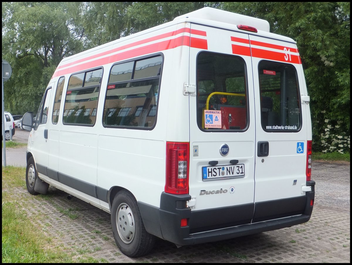 Fiat Ducato der Stadtwerke Stralsund in Stralsund.