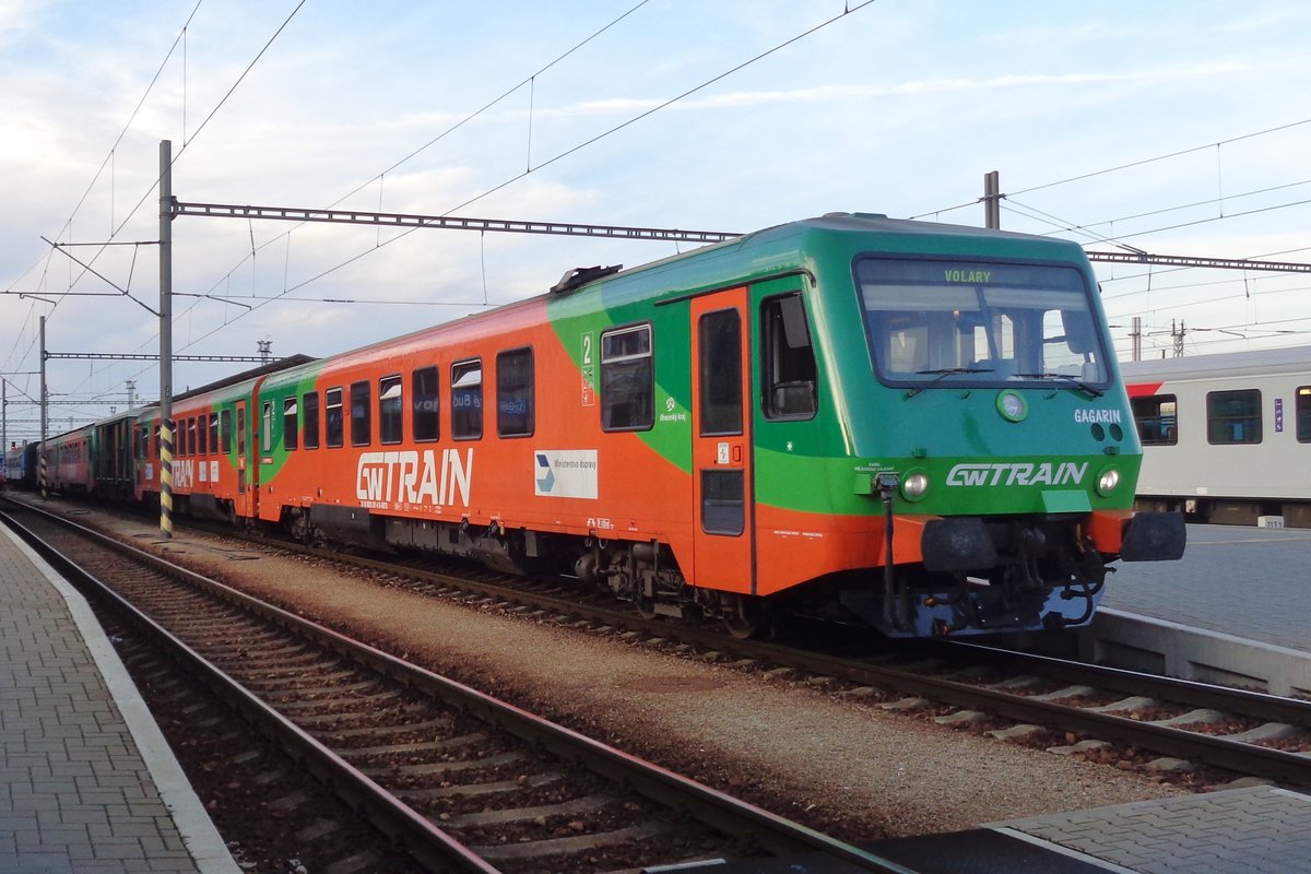 GAGARIN heisst GW Trains 628 261, hier am 21 September 2018 in Ceske Budejovice aufgenommen.