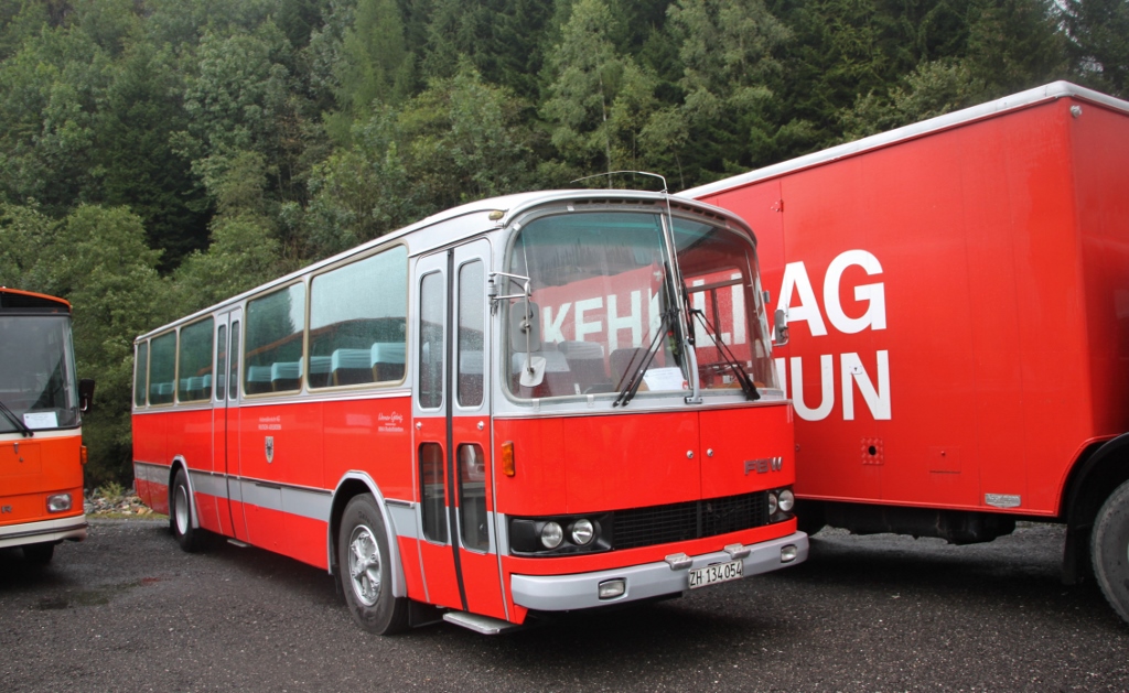 Gehrig, Rudolfstetten - ZH 134'054 - FBW/R&J (ex Dassen, NL-St-Geertruid; ex Bezember, NL-Alphen aan den Rijn; ex Dassen, NL-St-Geertruid; ex AFA Adelboden Nr. 18; ex AFA Adelboden Nr. 10) am 9. September 2017 in Campo, Saurertreffen (Aufnahme: Norbert Clemenz)