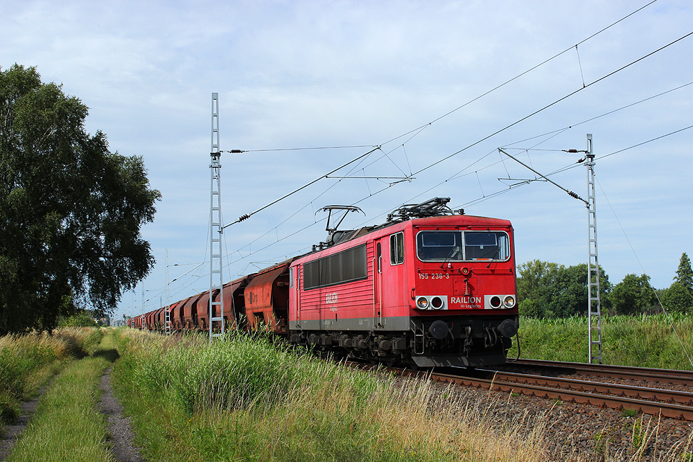 Goldbeck, 03.07.2014 15:58 Uhr - 155 236 mit Kalileerzug Richtung Süden