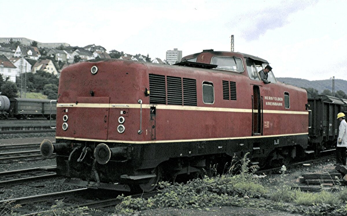 HEG V 31 ex 280 010-0 in Bad Hersfeld am 13.07.1981.