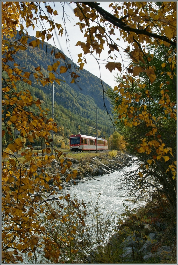 Herbst bei der MGB im Mattertal bei Tsch. 
21. Oktober 2013