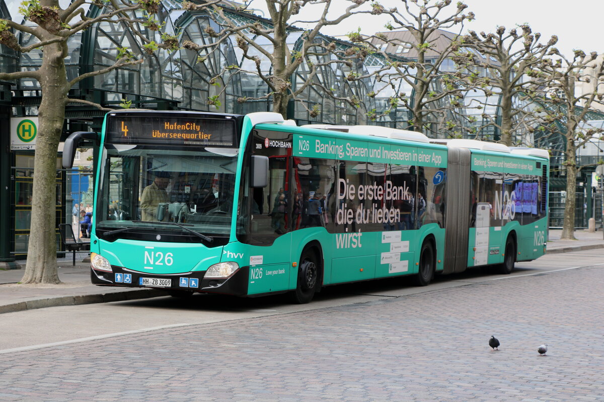 HHA Hamburg - Nr. 3009/HH-ZB 3009 - Mercedes am 10. Mai 2025 in Hamburg (Aufnahme: Martin Beyer)