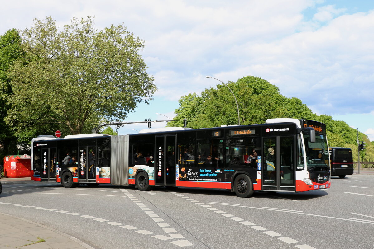 HHA Hamburg - Nr. 3021/HH-ZB 3021 - Mercedes am 8. Mai 2025 in Hamburg (Aufnahme: Martin Beyer)