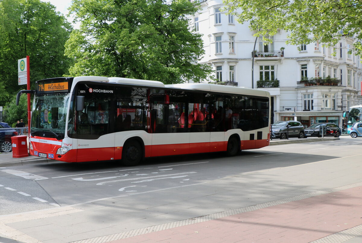 HHA Hamburg - Nr. 6971/HH.YB 6971 - Mercedes am 8. Mai 2025 in Hamburg, Mundsburger Damm (Aufnahme: Martin Beyer)