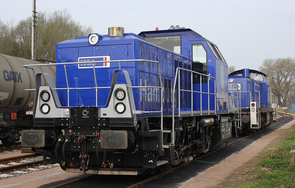 HHLA/Metrans H3 9080 1002 011-7  Hamburg  abgestellt am Eurogate Terminal in HH Dradenau. 01.04.2017