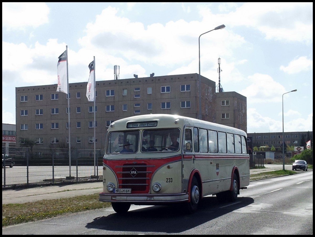 IFA H6B der Rostocker Stra�enbahn AG in Rostock.