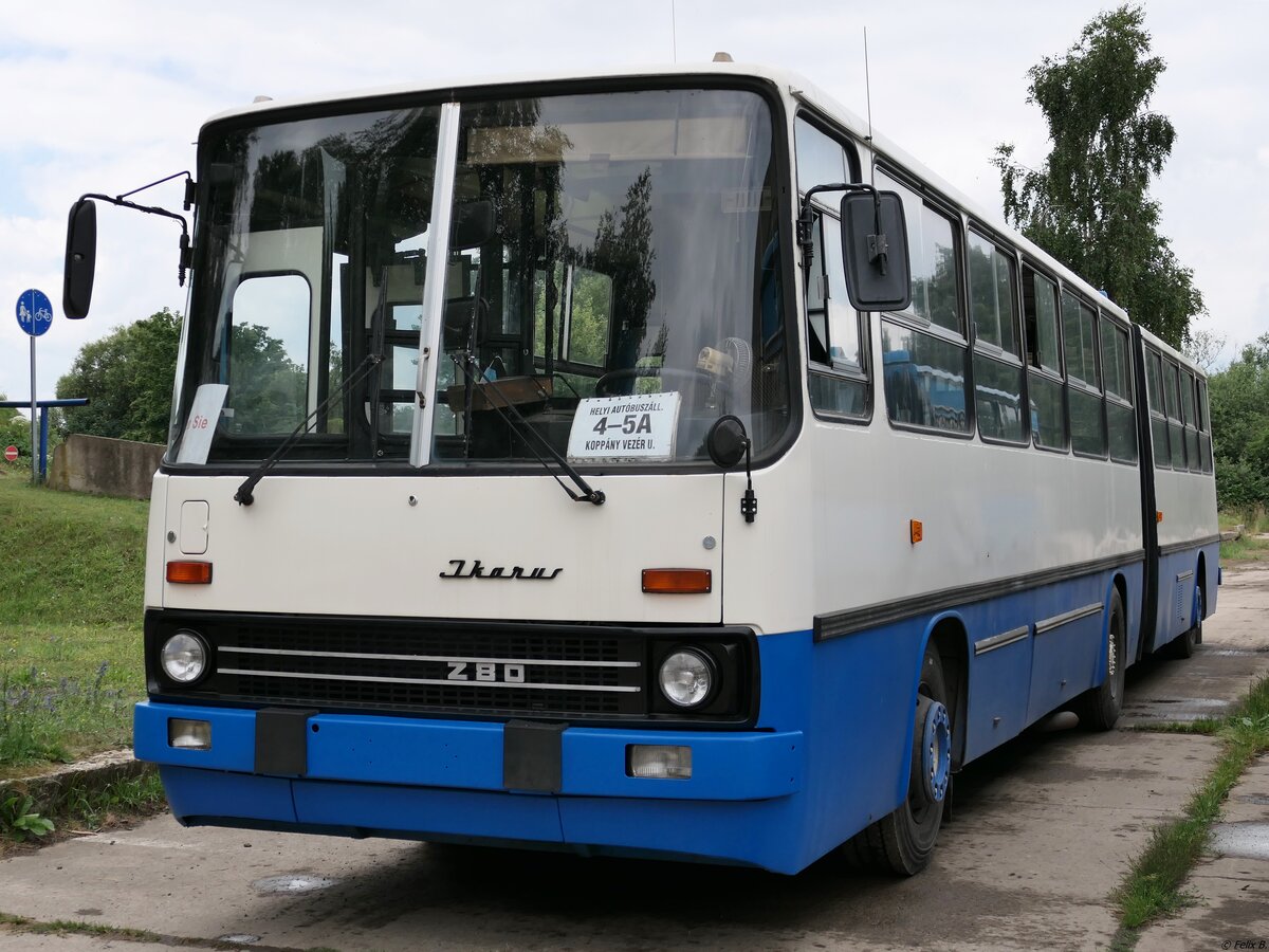 Ikarus 280 vom Technikmuseum Pütnitz (exex Kapos Volán Zrt. (BY 64-60), ex Kaposvári Közlekedési Zrt. (BRS-306)) in Pütnitz.