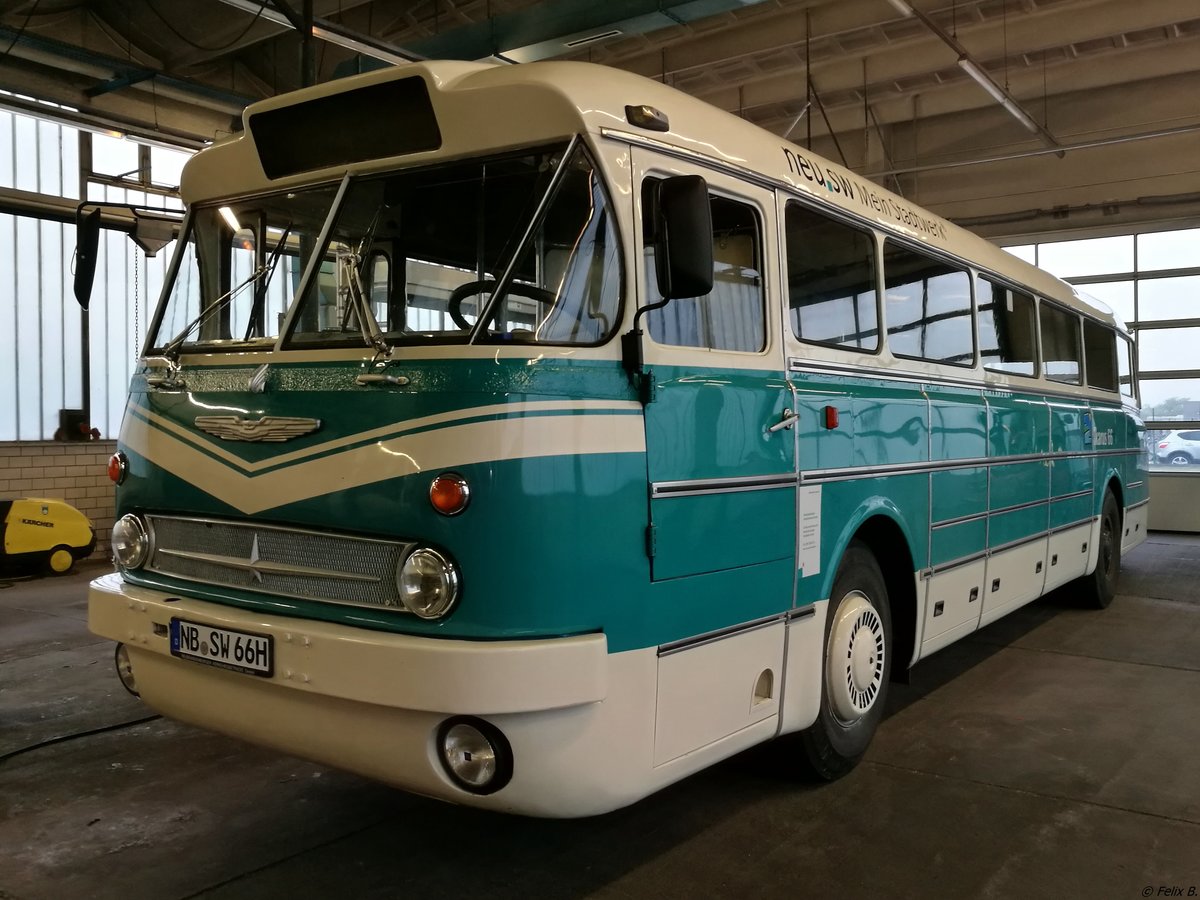 Ikarus 66 der Neubrandenburger Verkehrsbetriebe in Neubrandenburg.