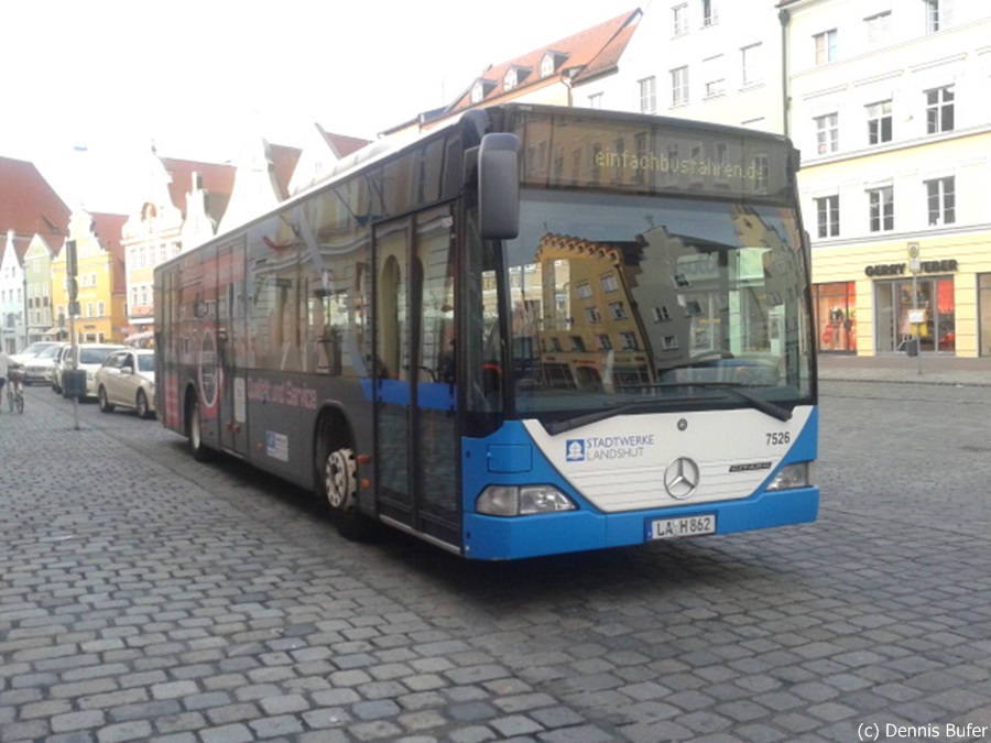 In Landshut konnte ich am 25.07.2013 diesen Mercedes Citaro fotografieren.